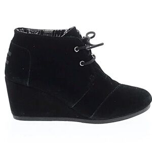 Women's Toms Black Wedge Ankle Boots